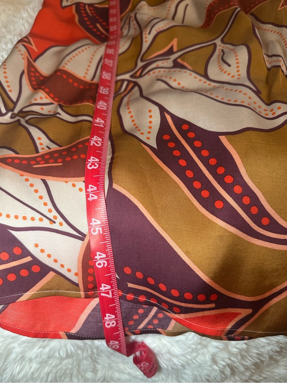 Anthropologie Floral Printed Midi Dress XS NWT Satin Faux Wrap Long Sleeve $170 - Picture 13 of 14